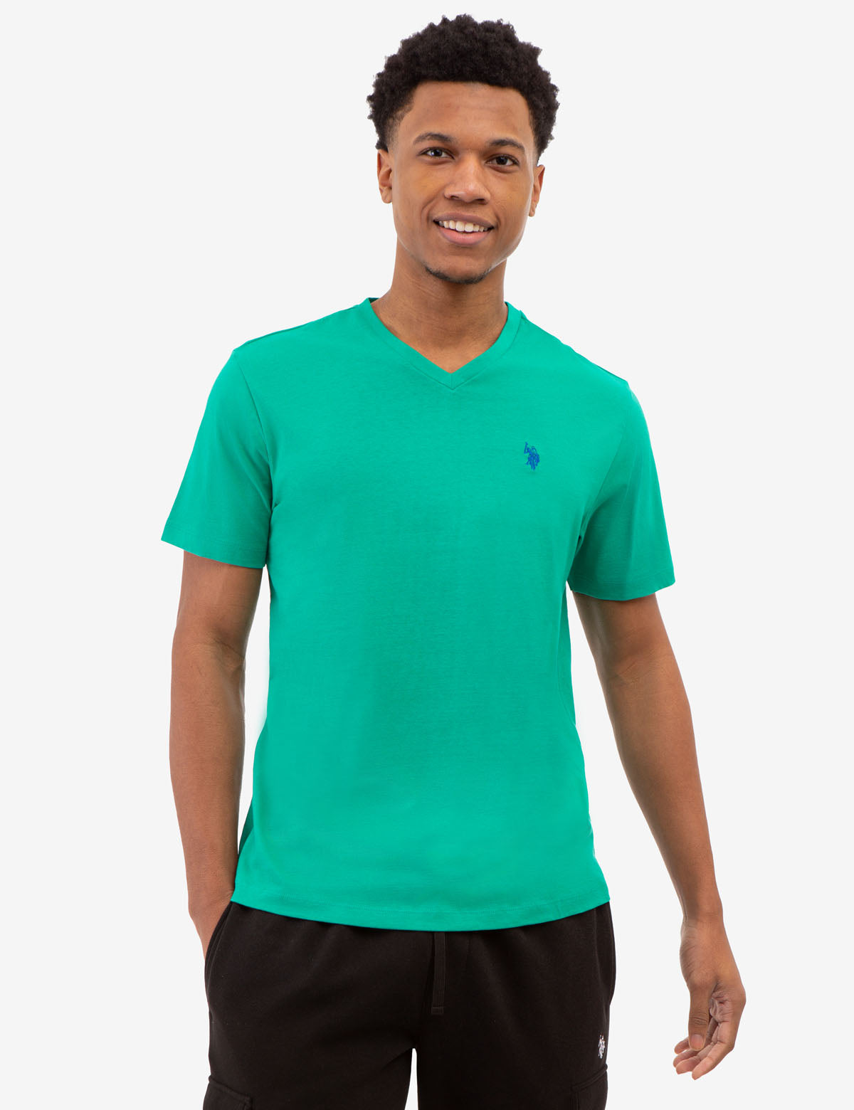 SOLID V-NECK T-SHIRT– U.S. Polo Assn.