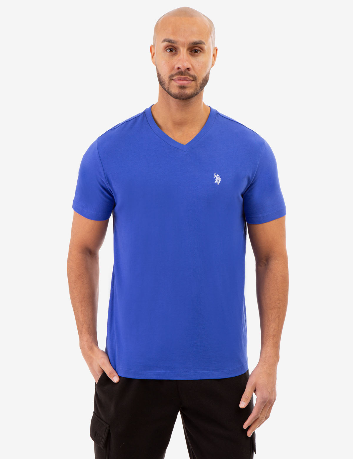 SOLID V-NECK T-SHIRT– U.S. Polo Assn.