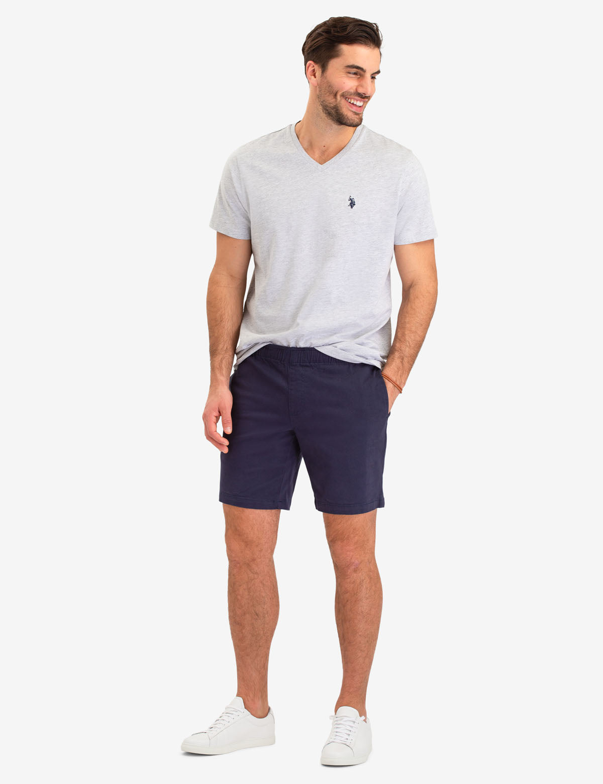 V-Neck Polo Lapel Top