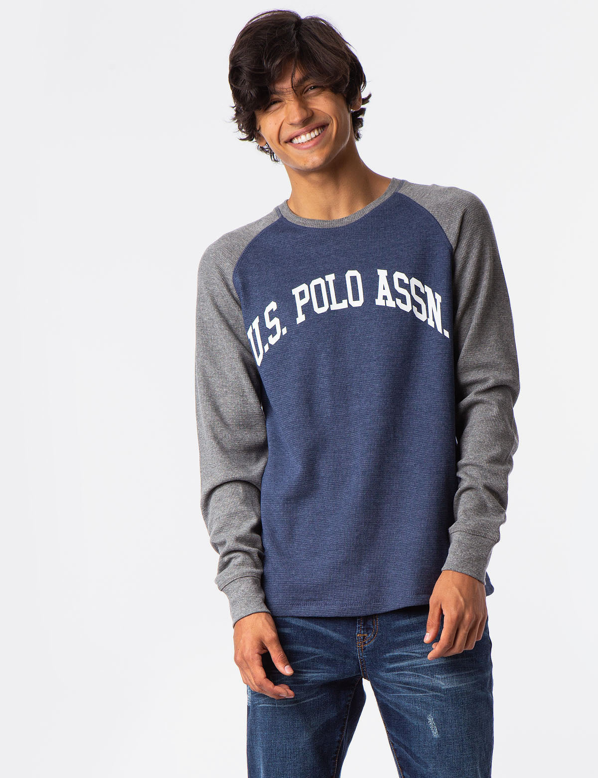 RAGLAN LOGO THERMAL SHIRT– U.S. Polo Assn.