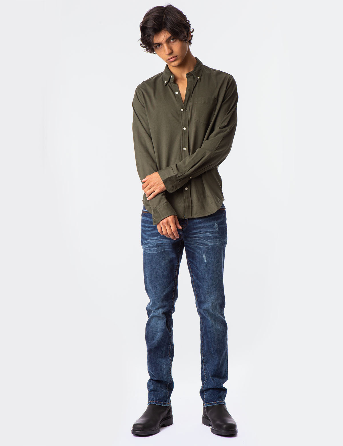 Button Down Knitwear Jersey main image 1