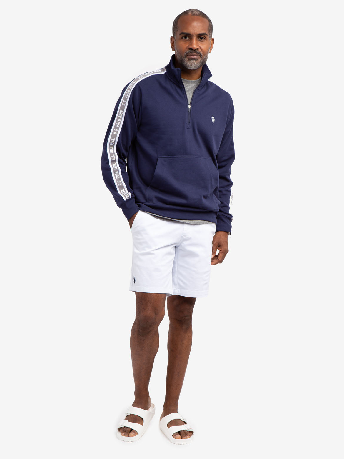 BLACK MALLET QUARTER ZIP PULLOVER U.S. Polo Assn.