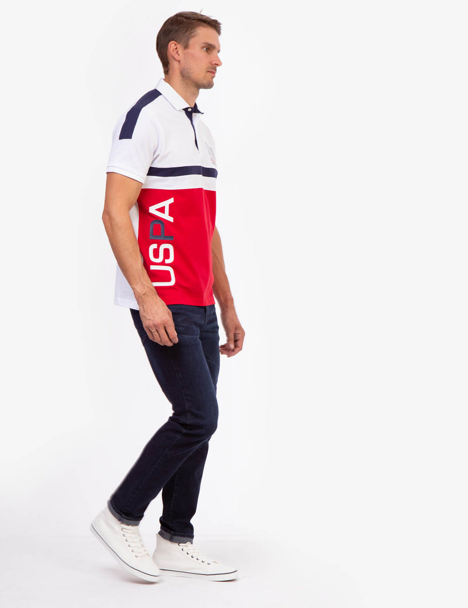 USPA COLORBLOCK SIDE LOGO POLO SHIRT– U.S. Polo Assn.