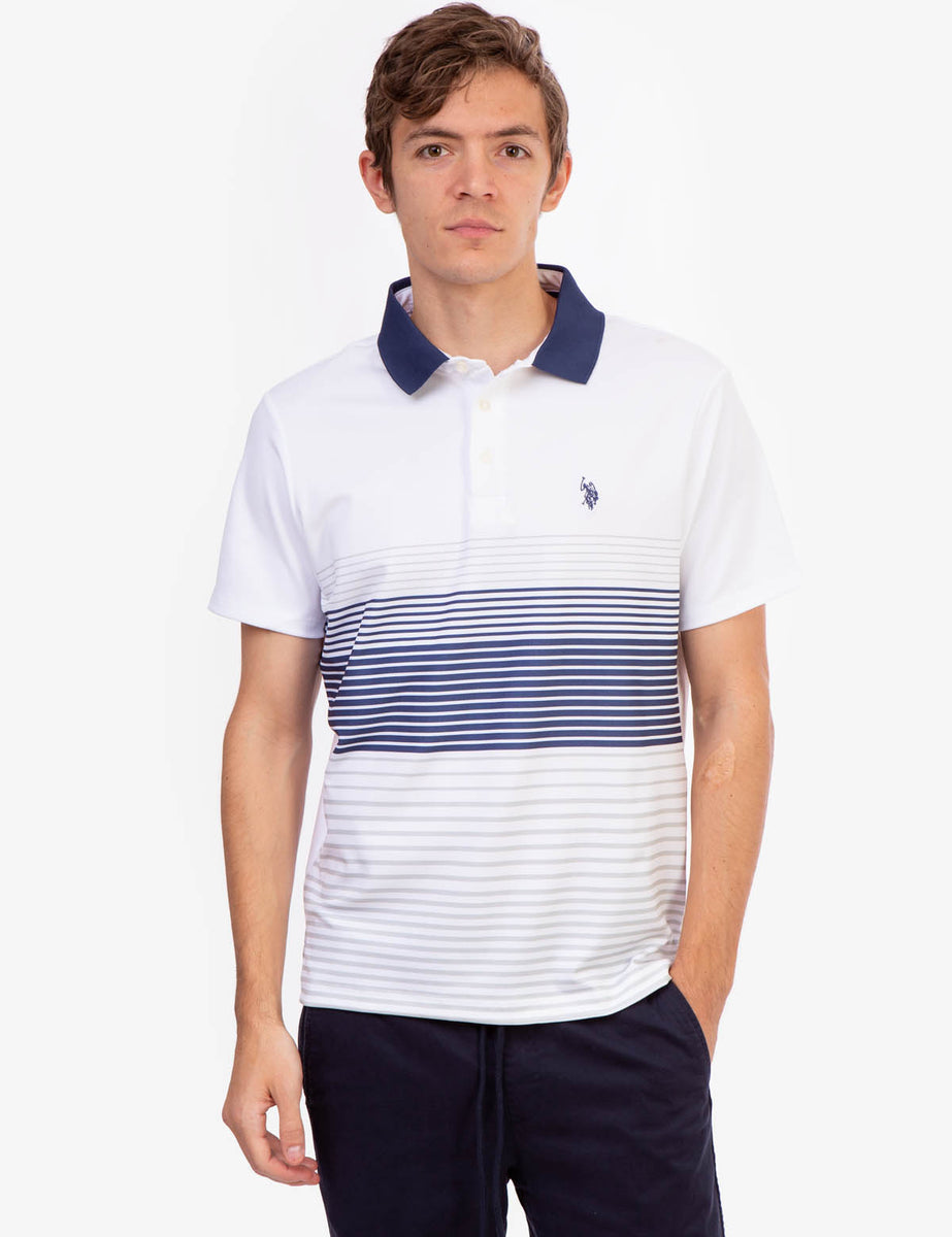 INTERLOCK ENGINEERED PRINT POLO SHIRT– U.S. Polo Assn.