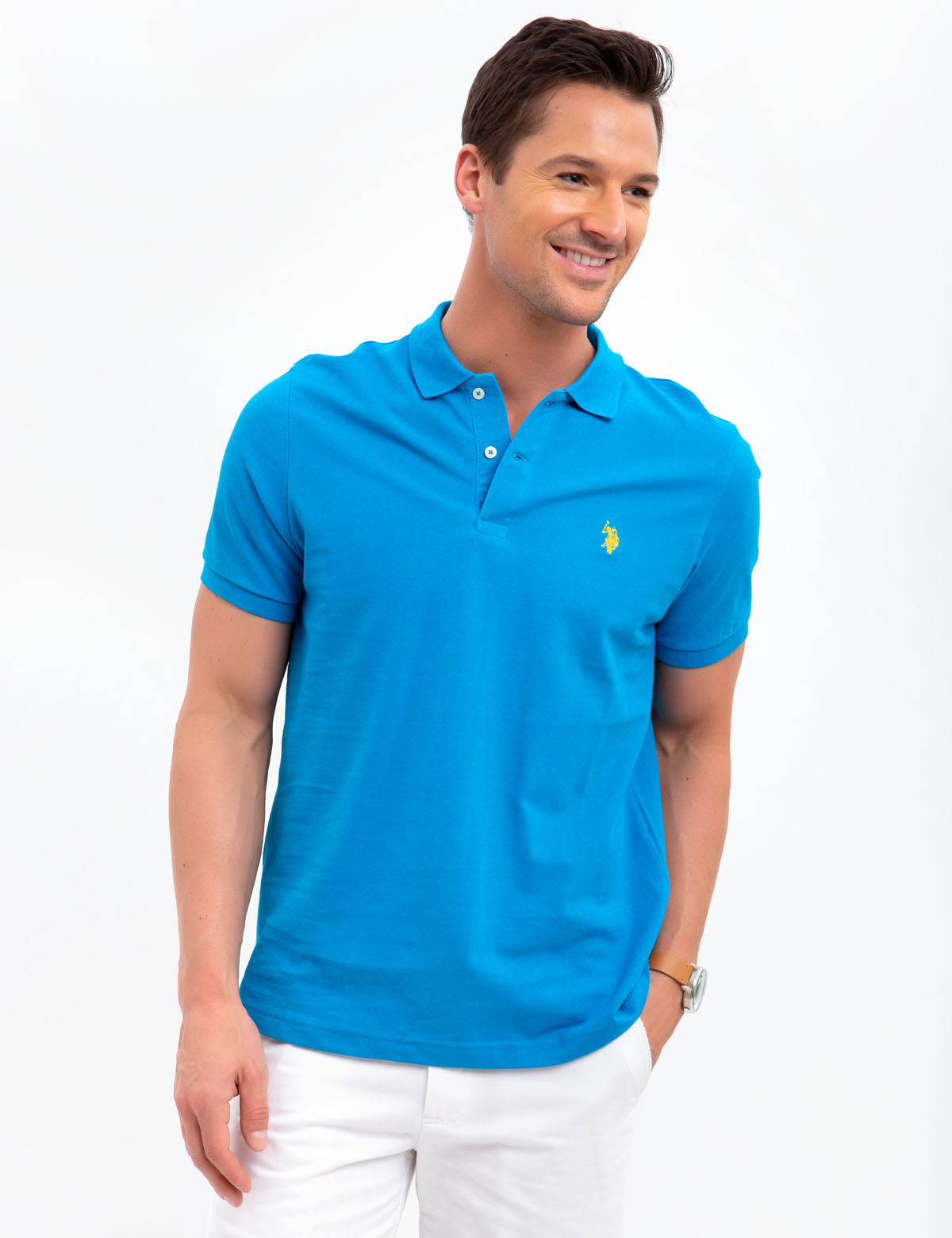 SOLID PIQUE SMALL LOGO POLO SHIRT– U.S. Polo Assn.