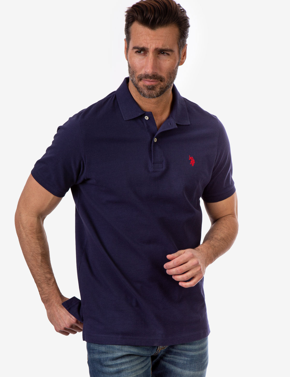 Polo Shirt Us Polo Usa Store SOLID PIQUE SMALL LOGO POLO SHIRT– Polo