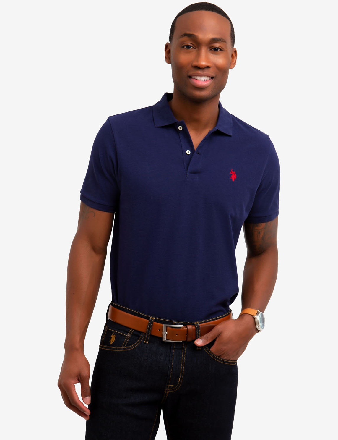 SOLID PIQUE SMALL LOGO POLO SHIRT– U.S. Polo Assn.