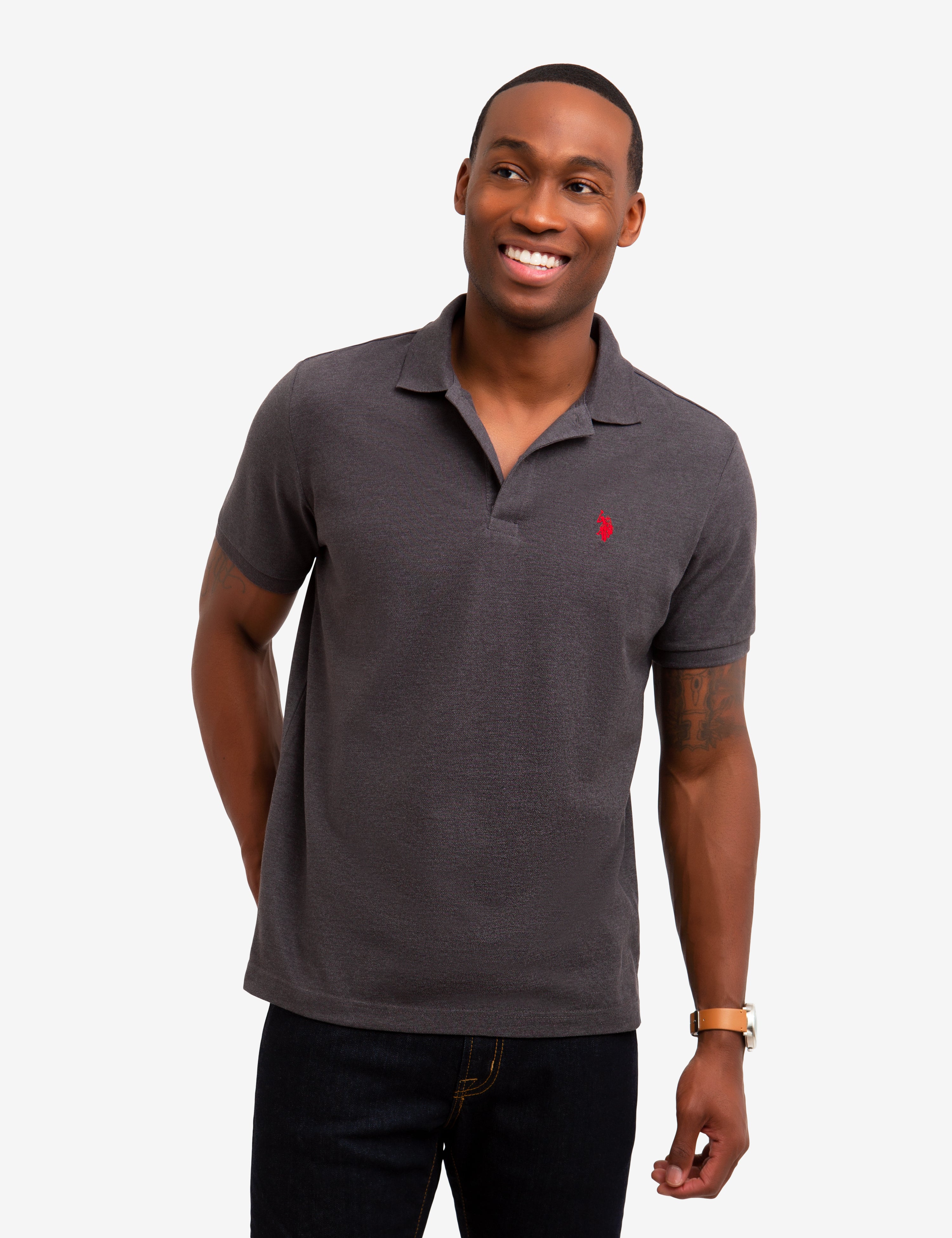 SOLID PIQUE SMALL LOGO POLO SHIRT– U.S. Polo Assn.