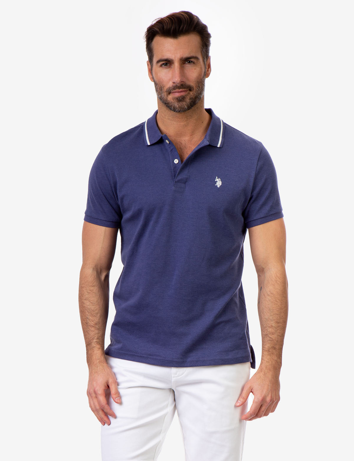 SLIM FIT INTERLOCK POLO SHIRT– U.S. Polo Assn.