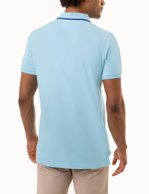 SLIM FIT STRETCH PIQUE SOLID POLO SHIRT - U.S. Polo Assn.