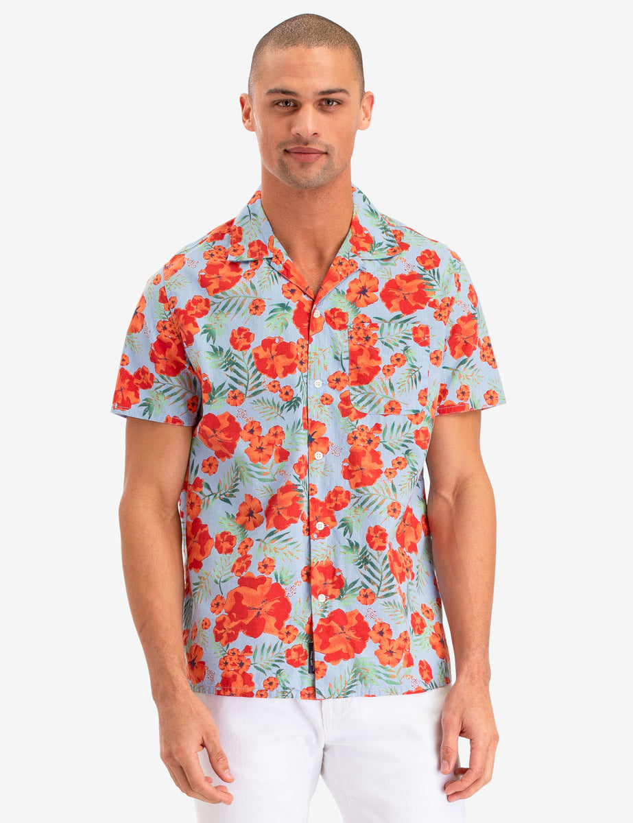 FLORAL PRINT CAMP SHIRT– U.S. Polo Assn.