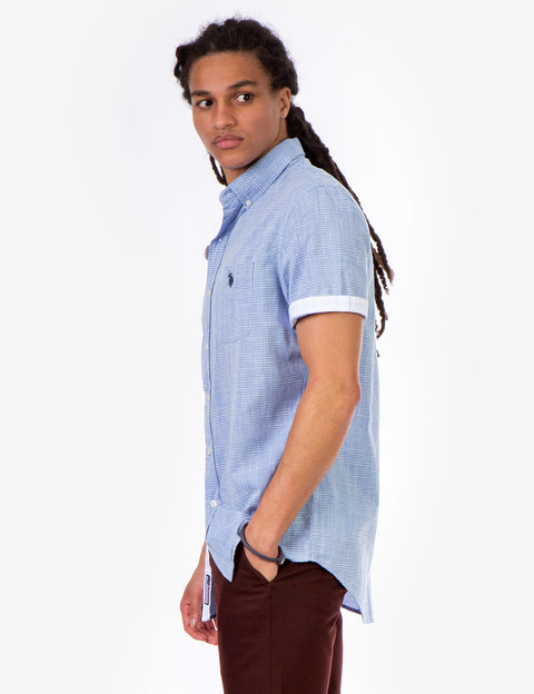 STRIPE SLUB SHORT SLEEVE SHIRT - U.S. Polo Assn.
