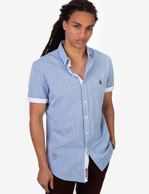 STRIPE SLUB SHORT SLEEVE SHIRT - U.S. Polo Assn.