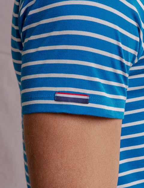 WHITE LABEL SUPIMA COTTON STRIPED T-SHIRT - U.S. Polo Assn.