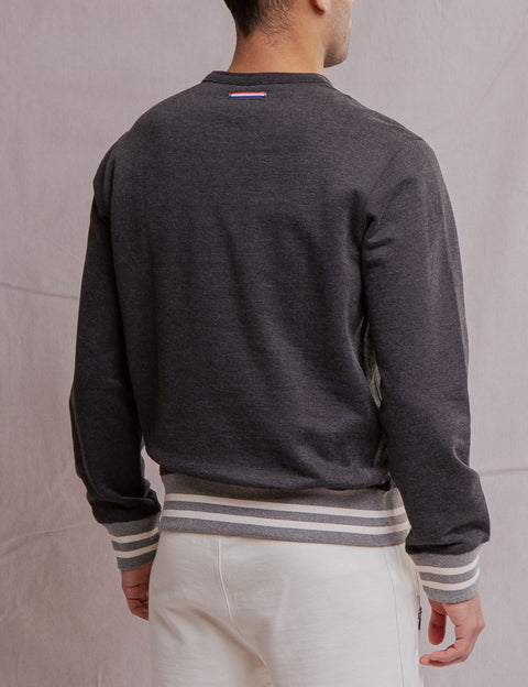 WHITE LABEL CREW NECK FRENCH TERRY PULLOVER - U.S. Polo Assn.