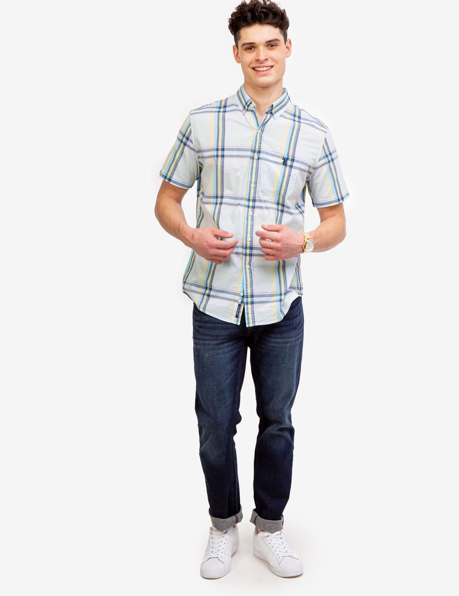 PASTEL PLAID MADRAS SHIRT– U.S. Polo Assn.