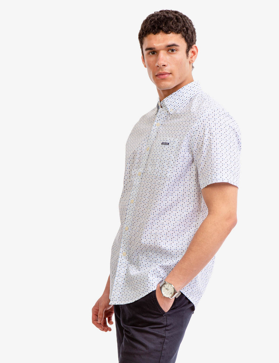 MULTI DOT SLUB POPLIN SHIRT– U.S. Polo Assn.