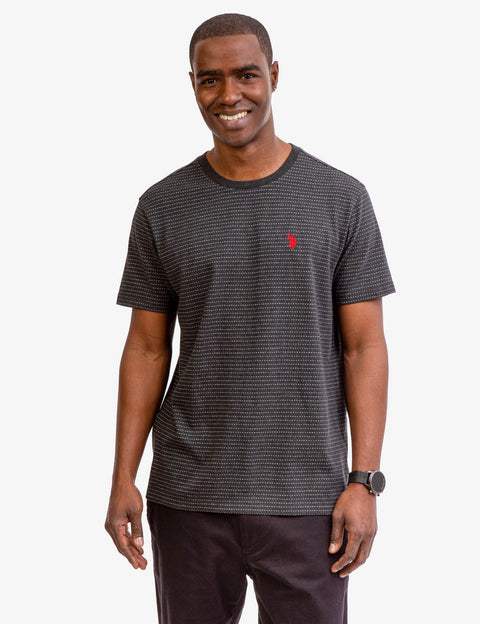 JACQUARD MICRO STRIPE T-SHIRT - U.S. Polo Assn.