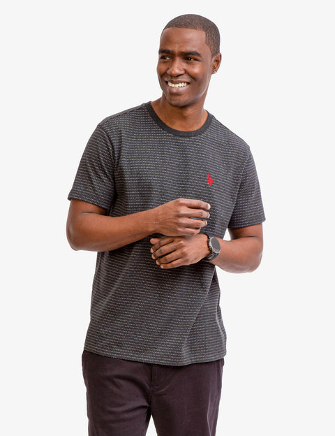 JACQUARD MICRO STRIPE T-SHIRT - U.S. Polo Assn.