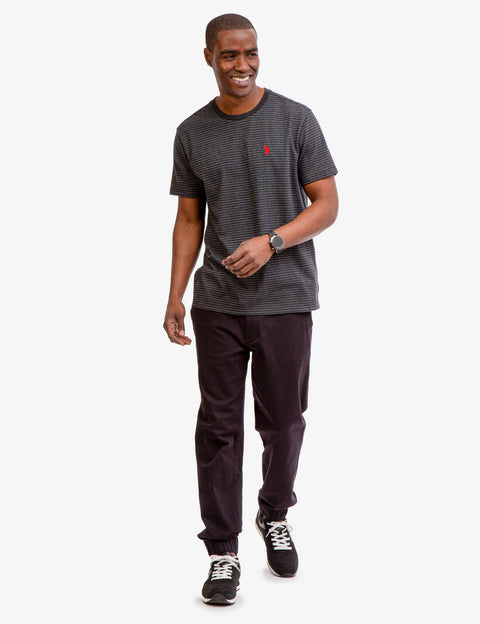 JACQUARD MICRO STRIPE T-SHIRT - U.S. Polo Assn.