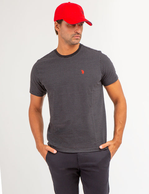 JACQUARD MICRO STRIPE T-SHIRT - U.S. Polo Assn.