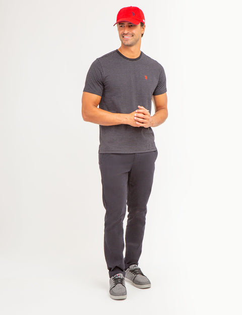 JACQUARD MICRO STRIPE T-SHIRT - U.S. Polo Assn.