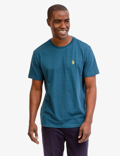JACQUARD MICRO STRIPE T-SHIRT - U.S. Polo Assn.