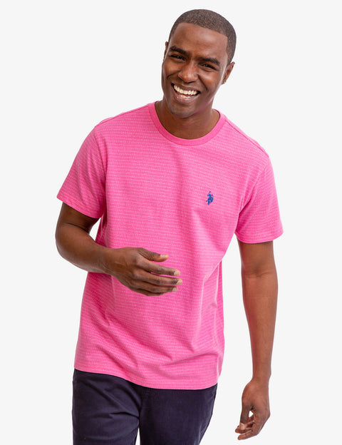 JACQUARD MICRO STRIPE T-SHIRT - U.S. Polo Assn.