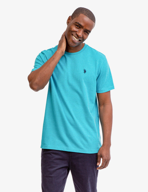 JACQUARD MICRO STRIPE T-SHIRT - U.S. Polo Assn.