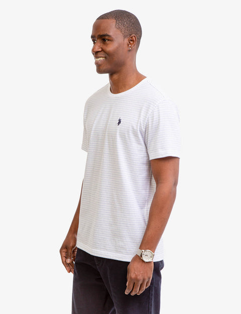 JACQUARD MICRO STRIPE T-SHIRT - U.S. Polo Assn.