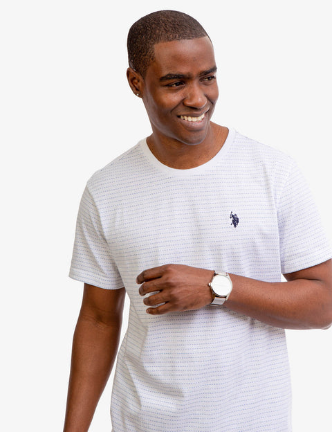 JACQUARD MICRO STRIPE T-SHIRT - U.S. Polo Assn.