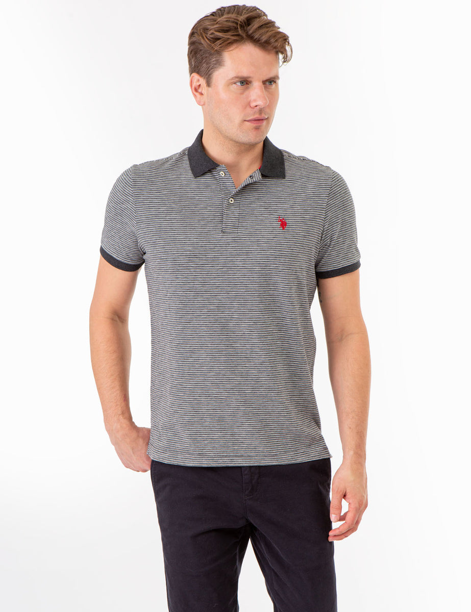 STRIPED SLUB JERSEY POLO SHIRT– U.S. Polo Assn.