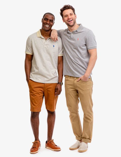 STRIPED SLUB JERSEY POLO SHIRT - U.S. Polo Assn.