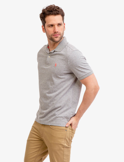 STRIPED SLUB JERSEY POLO SHIRT - U.S. Polo Assn.