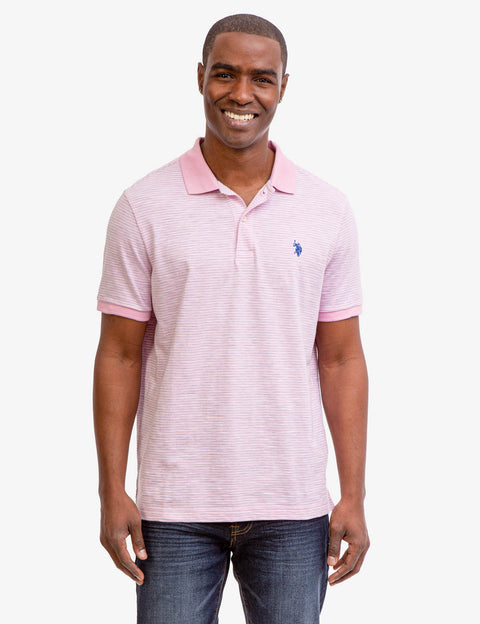 STRIPED SLUB JERSEY POLO SHIRT - U.S. Polo Assn.