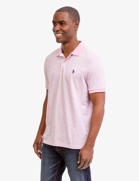 STRIPED SLUB JERSEY POLO SHIRT - U.S. Polo Assn.