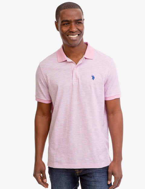 STRIPED SLUB JERSEY POLO SHIRT - U.S. Polo Assn.