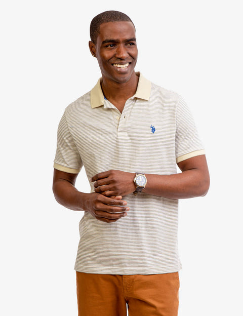 STRIPED SLUB JERSEY POLO SHIRT - U.S. Polo Assn.