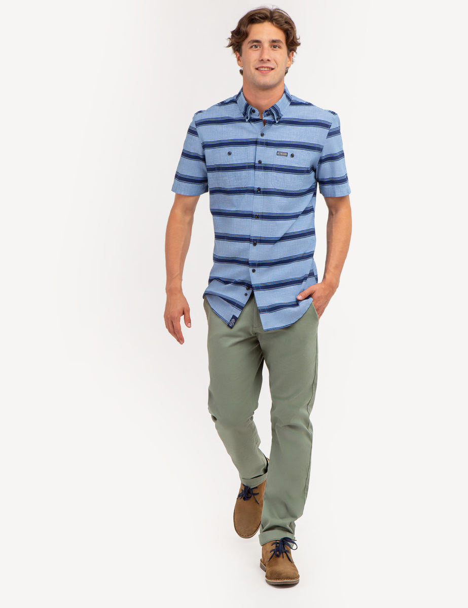 POL Short Sleeve Ccopped Rib T-Shirt with Contrast Stitch Detail main image 1