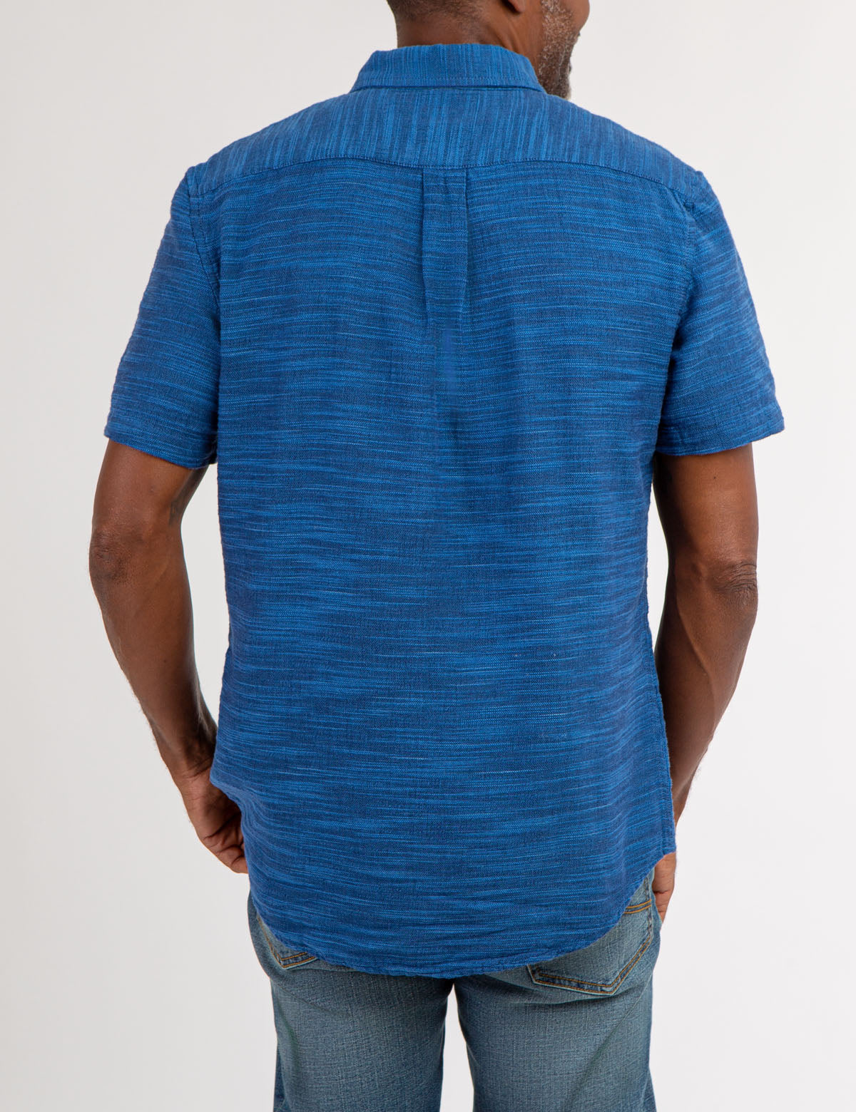 HORIZONTAL SLUB SHORT SLEEVE WOVEN SHIRT– U.S. Polo Assn.