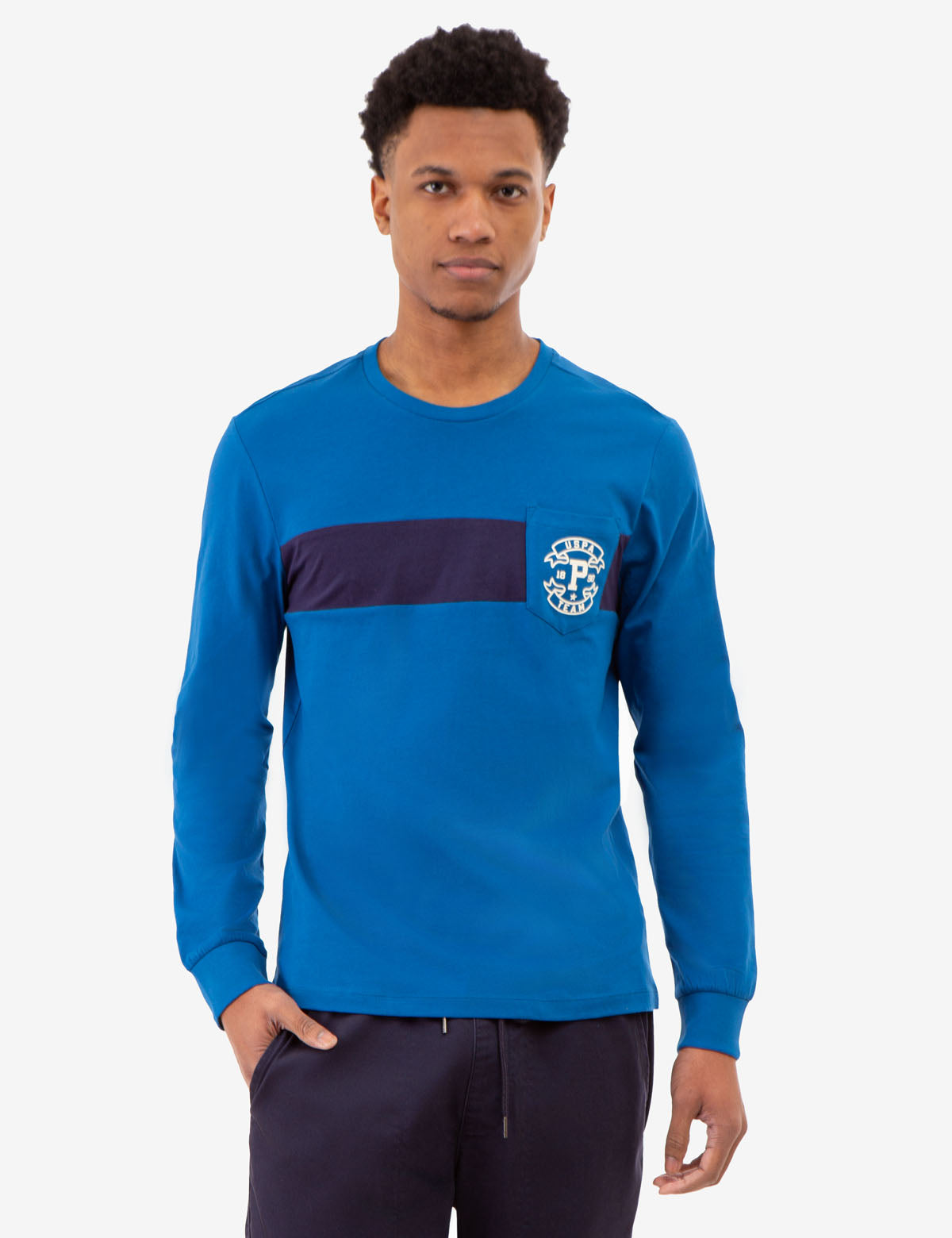 USPA TEAM COLORBLOCK LONG SLEEVE T-SHIRT– U.S. Polo Assn.