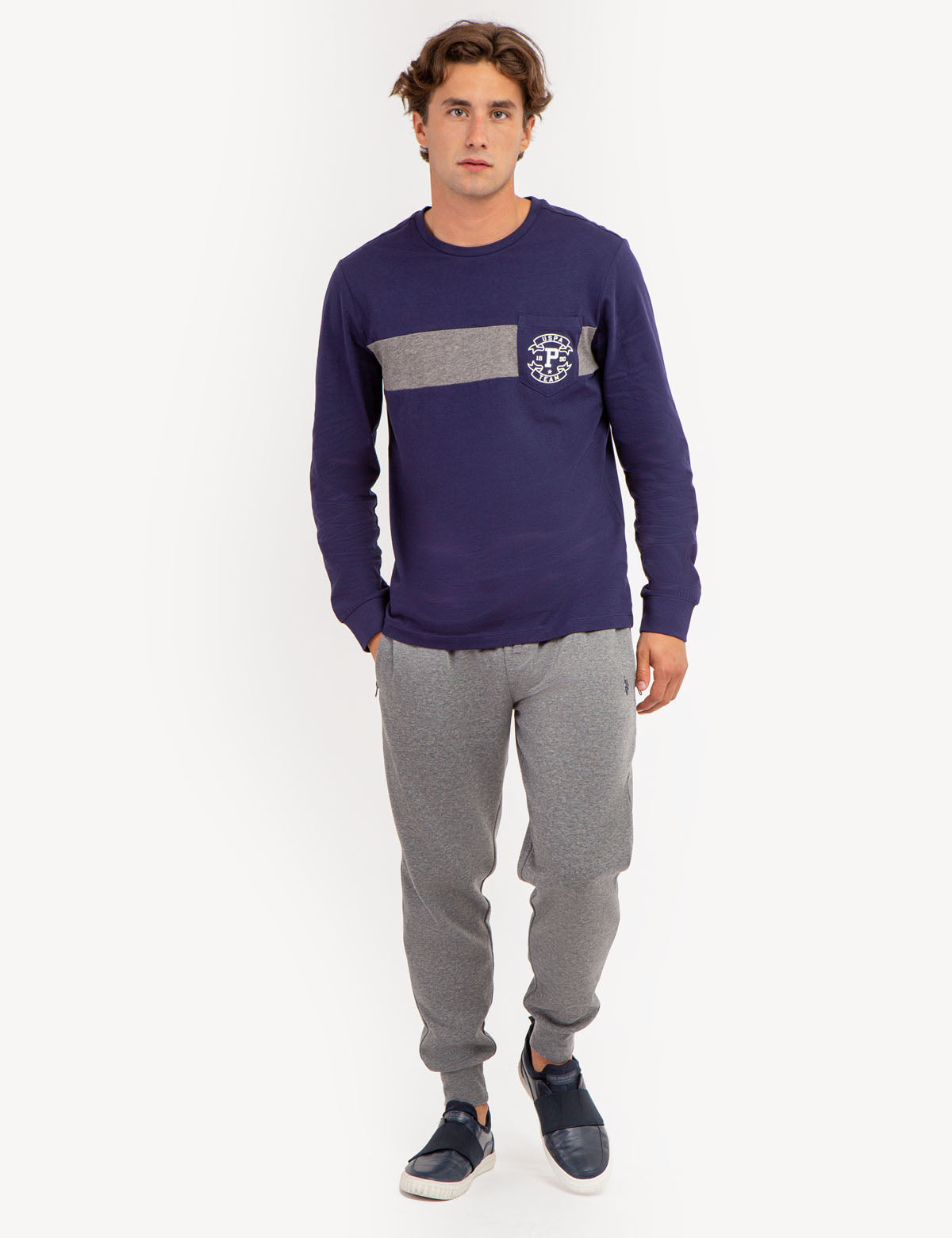 USPA TEAM COLORBLOCK LONG SLEEVE T-SHIRT– U.S. Polo Assn.