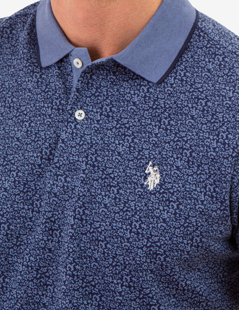 FLORAL PRINTED PIQUE POLO SHIRT - U.S. Polo Assn.