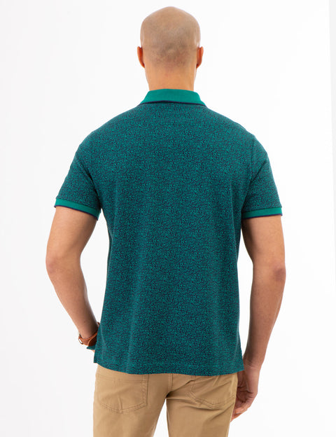 FLORAL PRINTED PIQUE POLO SHIRT - U.S. Polo Assn.