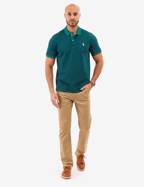 FLORAL PRINTED PIQUE POLO SHIRT - U.S. Polo Assn.