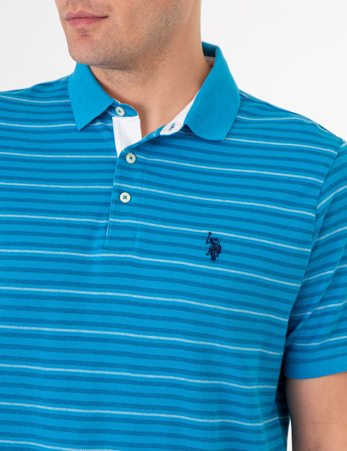 YARN DYE BIRDSEYE STRIPE PIQUE POLO SHIRT– U.S. Polo Assn.