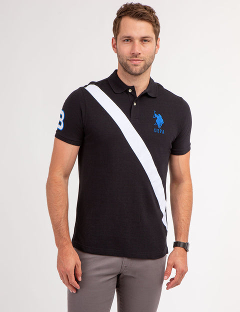 COLORBLOCK SASH FRONT PIQUE POLO SHIRT - U.S. Polo Assn.