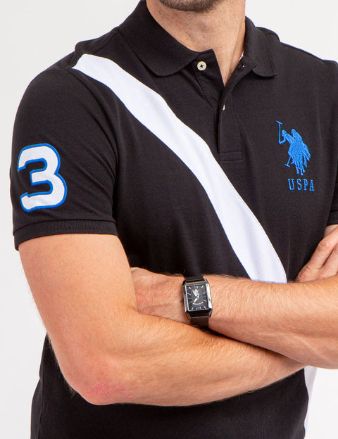COLORBLOCK SASH FRONT PIQUE POLO SHIRT - U.S. Polo Assn.