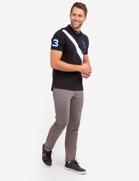 COLORBLOCK SASH FRONT PIQUE POLO SHIRT - U.S. Polo Assn.