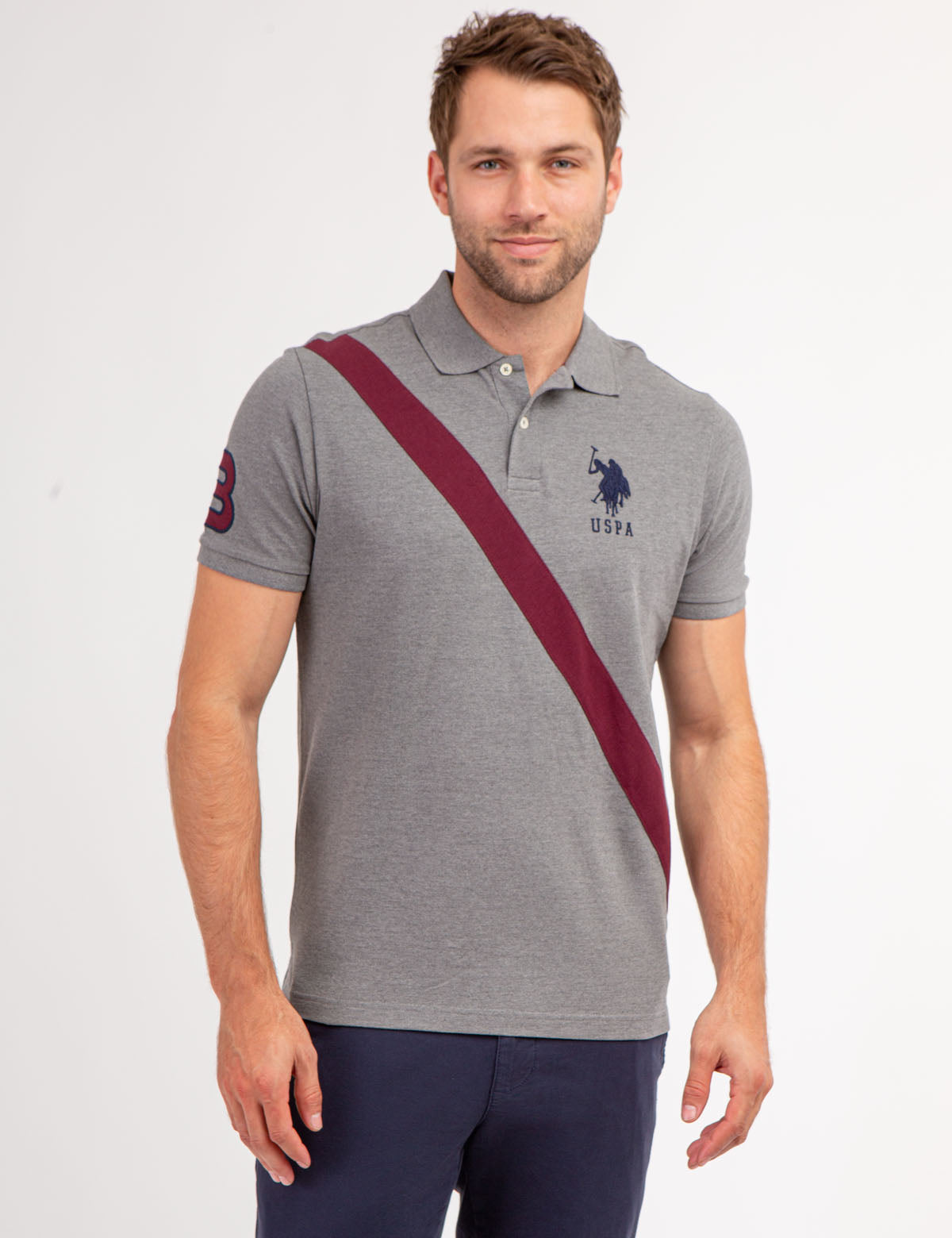 U.S. Polo Assn. Men's Ultimate Pique Polo Shirt, Size: Large, Blue